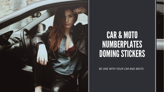 Doming stickers για πλαστικα πλαισια πινακιδων αυτοκινητων και μοτο